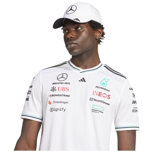 Adidas Ανδρική κοντομάνικη μπλούζα Mercedes-AMG Petronas F1 Team Driver Jersey Authentic